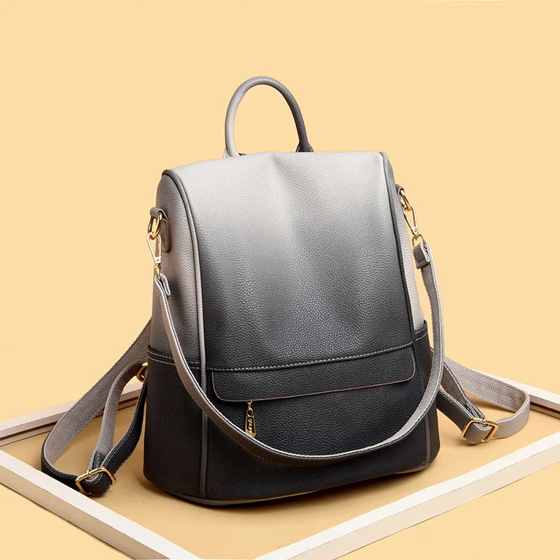 Shoulder WOMEN'S Bag Bag 2019 New Style Gradient Color Versatile Anti-theft Backpack Korean-style Women's Multi-functional Singl
Shoulder WOMEN'S Bag Bag 2019 New Style Gradient Color Versatile Anti-theft Backpack Korean-style Women's Multi-functional Singl