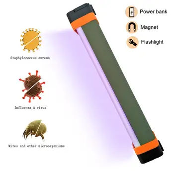 UV Disinfection Lamp 4WOutdoor Camping Light Torch Germicidal Mite Sterilizing UV lamp Flashlight Torch with Magentic Powerbank
UV Disinfection Lamp 4WOutdoor Camping Light Torch Germicidal Mite Sterilizing UV lamp Flashlight Torch with Magentic Powerbank
