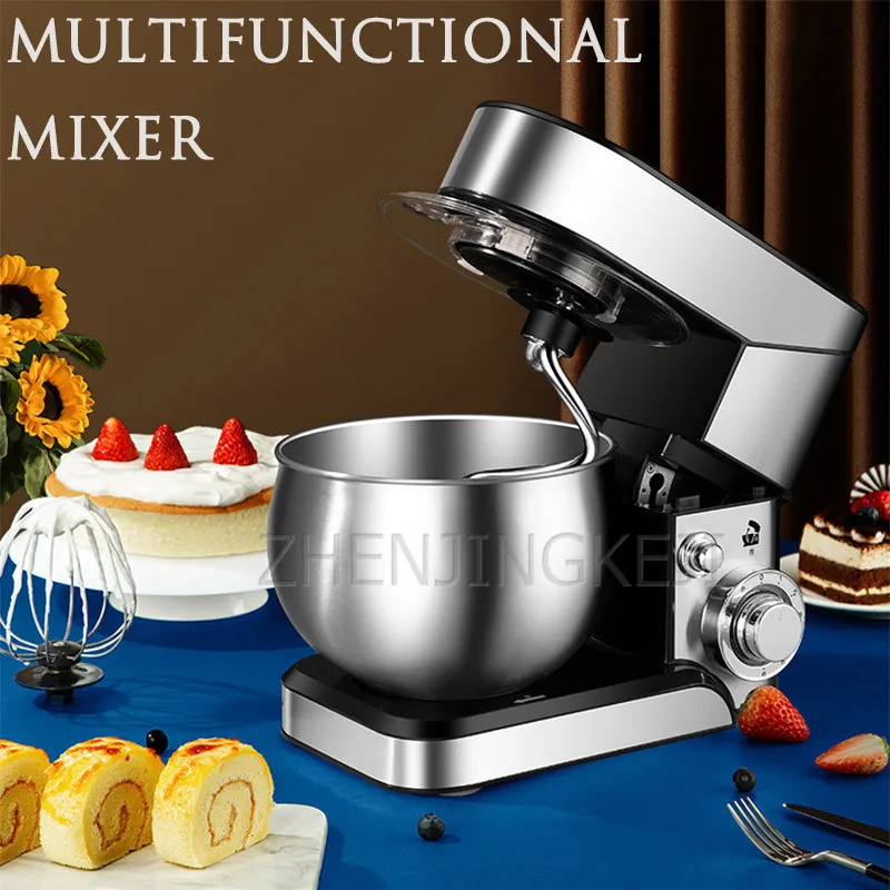 5L Home Chef Machine 220V Desktop Stainless Steel Multifunction Harmony Surface Small Stir Food Whisk Kneading Machine 1200W
5L Home Chef Machine 220V Desktop Stainless Steel Multifunction Harmony Surface Small Stir Food Whisk Kneading Machine 1200W