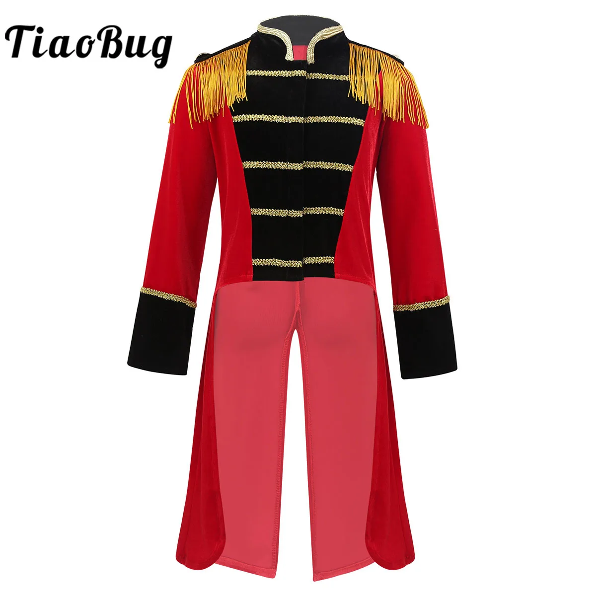 Kids Boys Circus Coat Ringmaster Circus Costume Halloween Long Sleeves Fringes Tailcoat Jacket Carnival Cosplay Dress Up
Kids Boys Circus Coat Ringmaster Circus Costume Halloween Long Sleeves Fringes Tailcoat Jacket Carnival Cosplay Dress Up