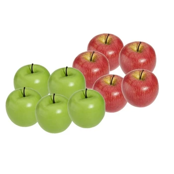 Decorative Artificial Apple Plastic Fruits Imitation Home Decor 10pcs Red and Green
Decorative Artificial Apple Plastic Fruits Imitation Home Decor 10pcs Red and Green