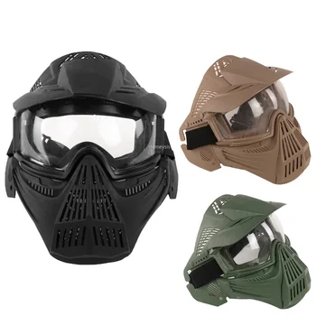 Full Face Tactical Mask with Lens Protection Military Airsoft Mask Outdoor CS Wargame Hunting Accessories Paintball Masks
Full Face Tactical Mask with Lens Protection Military Airsoft Mask Outdoor CS Wargame Hunting Accessories Paintball Masks