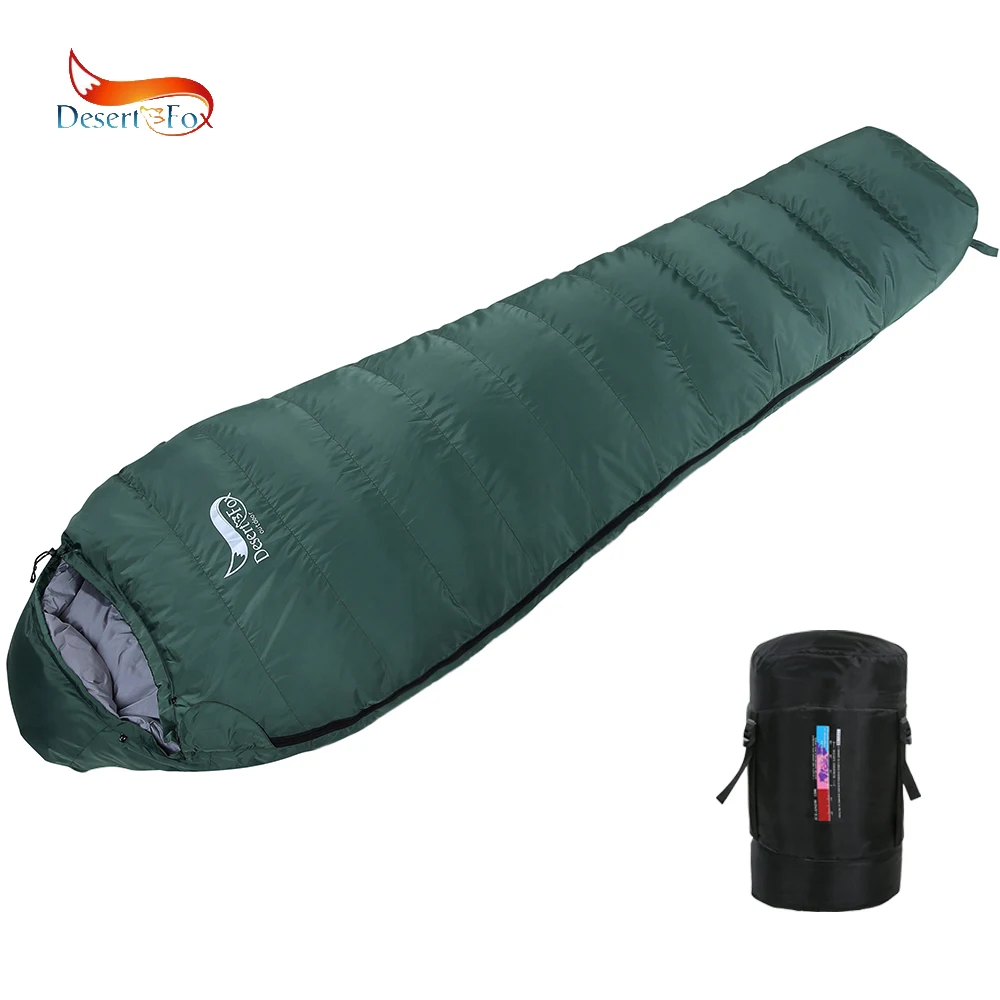 Desert&Fox Duck Down Sleeping Bag Winter Mummy Warm Sleeping Bag 1200g Down Filler Adult Camping Blanket for Hiking, Travelling
Desert&Fox Duck Down Sleeping Bag Winter Mummy Warm Sleeping Bag 1200g Down Filler Adult Camping Blanket for Hiking, Travelling