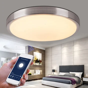 Smart Wifi Ceiling Light Voice Controlled Living Room Bedroom Remote Dimming Smart Colorful Lighting LED Ceiling Light
Smart Wifi Ceiling Light Voice Controlled Living Room Bedroom Remote Dimming Smart Colorful Lighting LED Ceiling Light