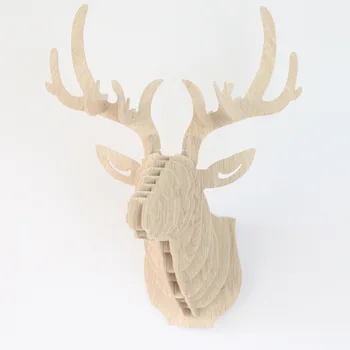 3D Puzzle Wooden DIY Creative Model Wall Hanging Deer Head Elk Wood Gift Craft Home Decoration Animal Wildlife 
3D Puzzle Wooden DIY Creative Model Wall Hanging Deer Head Elk Wood Gift Craft Home Decoration Animal Wildlife