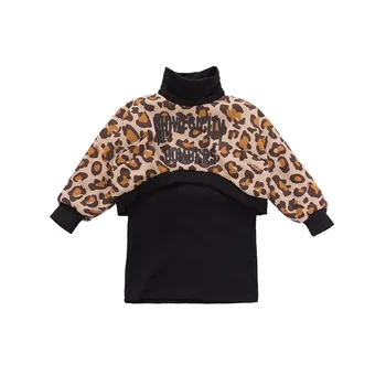 2PCS WLG girls clothing set kids leopard velvet hoodie and black dress set baby girl warm clothes 2-7 years
2PCS WLG girls clothing set kids leopard velvet hoodie and black dress set baby girl warm clothes 2-7 years