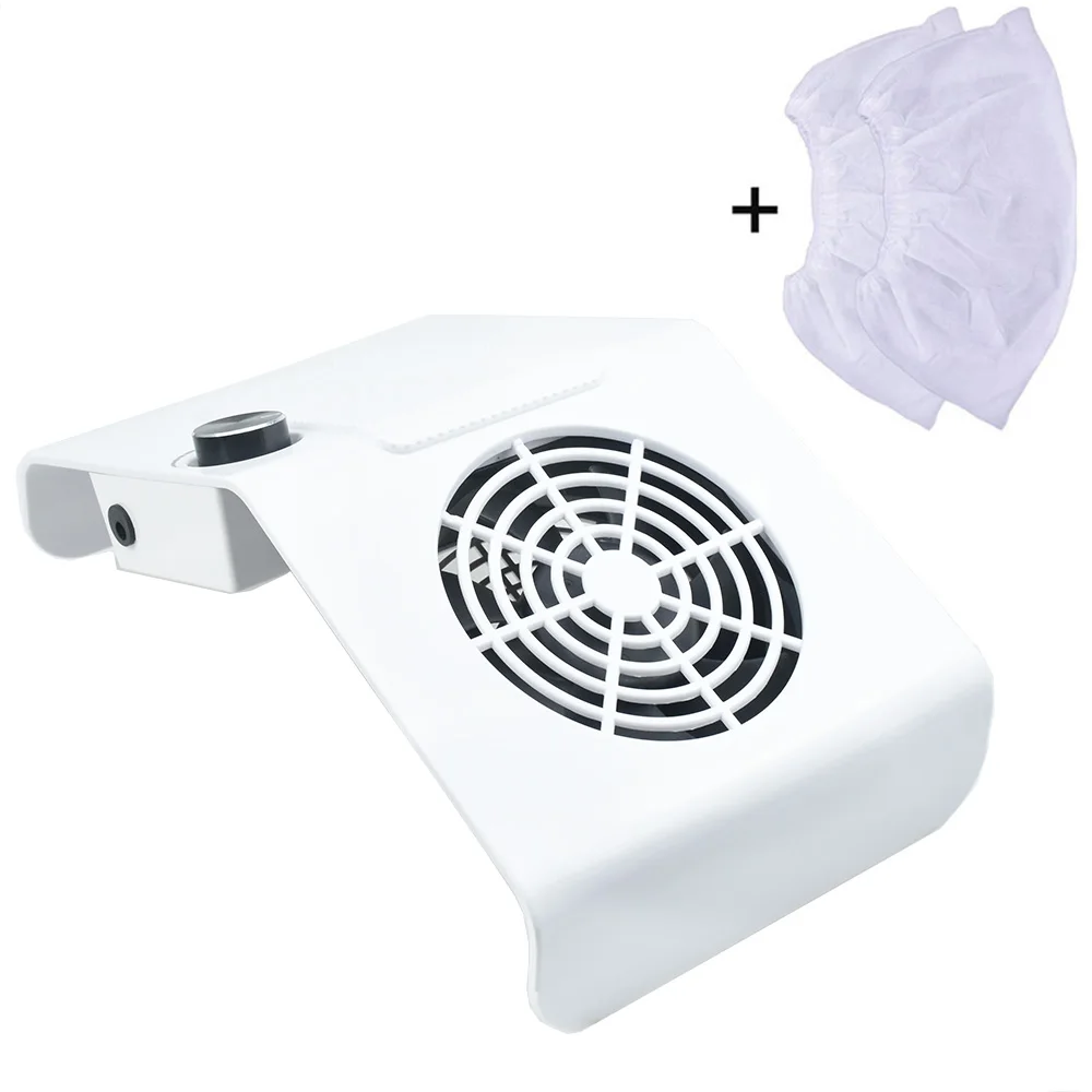 60W Powerful Nail Dust Suction Collector Vacuum Cleaner Professional Manicure Tool With Suction Adjustment Nail Salon Equiment