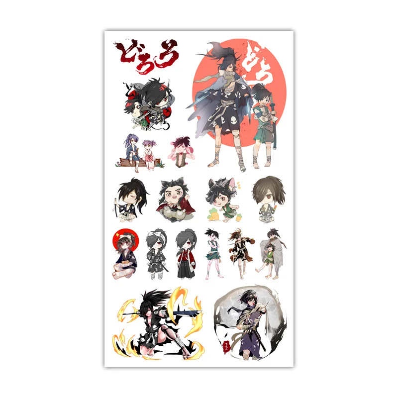 1pc DORORO Tattoo Sticker Anime Stiker Water Transfer Temporary Children Tattoos Paper For Kids Body Arm
1pc DORORO Tattoo Sticker Anime Stiker Water Transfer Temporary Children Tattoos Paper For Kids Body Arm
