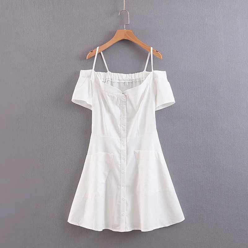 Retro Korean-style WOMEN'S Wear 2019 Summer New Style Elegant off-Shoulder Waist Hugging Slimming Western Style Short Dress Chil
Retro Korean-style WOMEN'S Wear 2019 Summer New Style Elegant off-Shoulder Waist Hugging Slimming Western Style Short Dress Chil