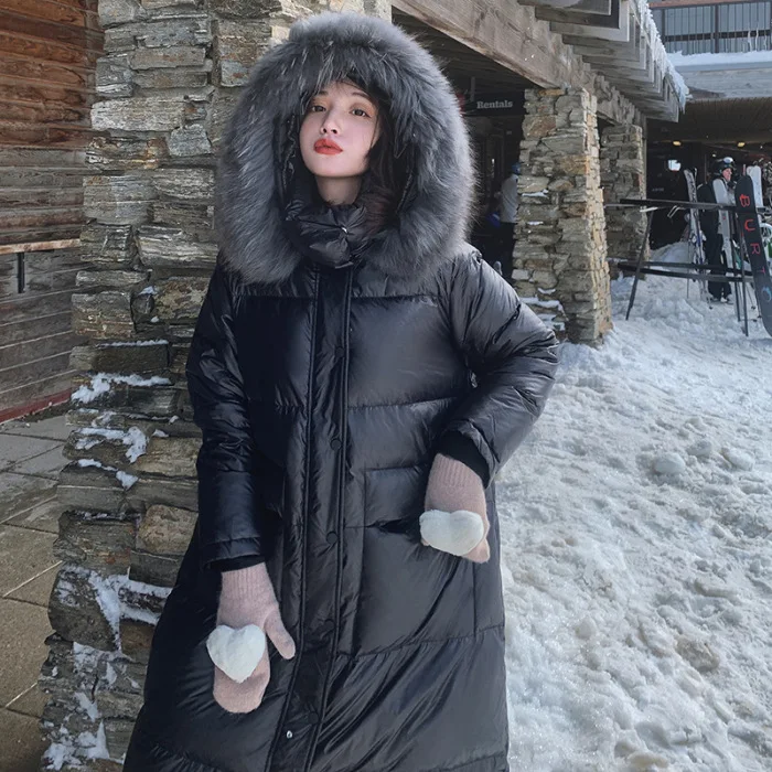 2019 Winter New Style Korean-style Loose-Fit Slimming Mid-length over-the-Knee Thick Bright Surface Loose And Plus-sized Cotton
2019 Winter New Style Korean-style Loose-Fit Slimming Mid-length over-the-Knee Thick Bright Surface Loose And Plus-sized Cotton