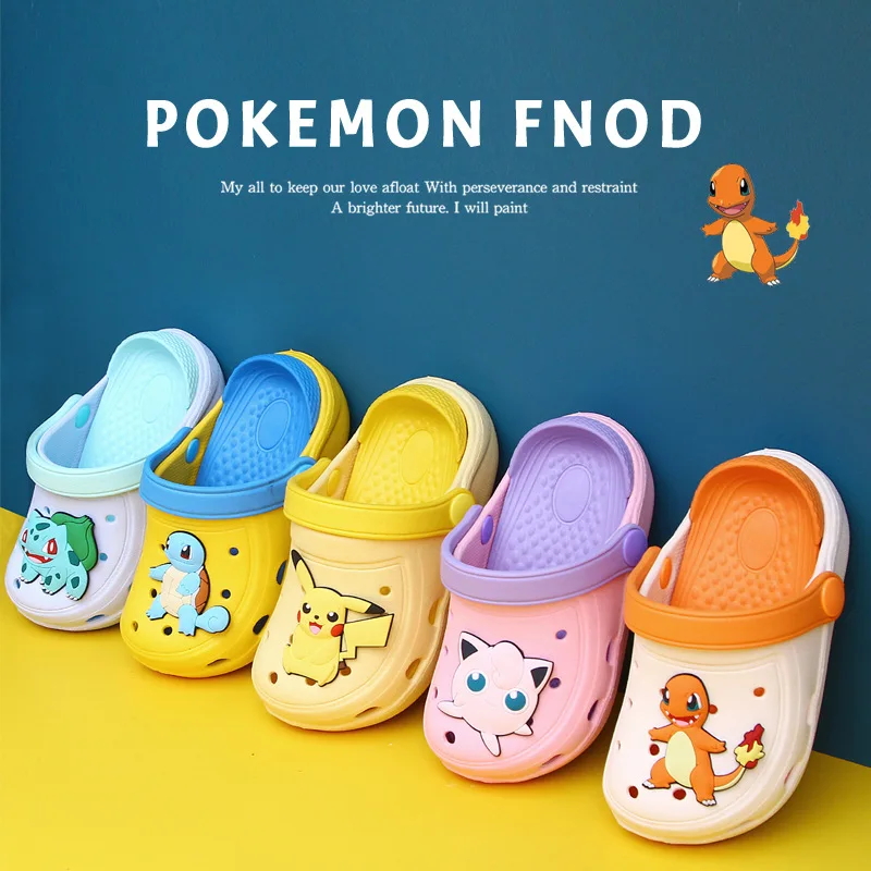 Summer Children Shoes Pokemon Pikachu Soft Bottom Beach Shoes Kids Resistance Breathable Antislip Slippers Boys Girls Sandals 
Summer Children Shoes Pokemon Pikachu Soft Bottom Beach Shoes Kids Resistance Breathable Antislip Slippers Boys Girls Sandals