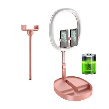 Studio With Phone Holder Selfie Ring Light Portable Makeup Photography Dimmable LED Foldable USB Charging Adjustable Height
Studio With Phone Holder Selfie Ring Light Portable Makeup Photography Dimmable LED Foldable USB Charging Adjustable Height