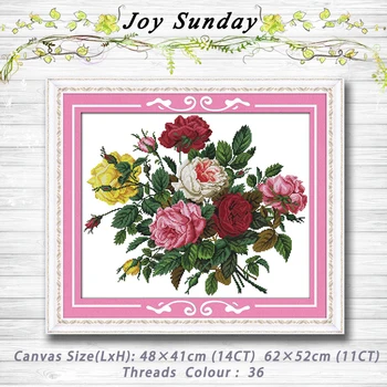 Beautiful rose Flower Patterns Counted Cross Stitch 11CT 14CT Cross Stitch Sets Flowers Cross Stitch Kits Embroidery Needlework
Beautiful rose Flower Patterns Counted Cross Stitch 11CT 14CT Cross Stitch Sets Flowers Cross Stitch Kits Embroidery Needlework