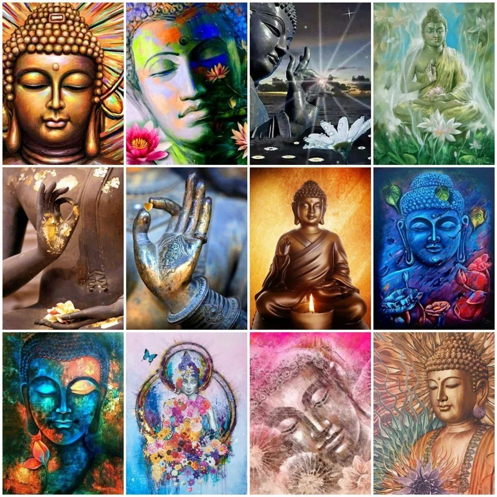 Fezrgea Diamond Painting Full Drill Round Rhinestone Diamond Embroidery Cross Stitch Buddha 5D DIY Mosaic Gift Home Decoration
Fezrgea Diamond Painting Full Drill Round Rhinestone Diamond Embroidery Cross Stitch Buddha 5D DIY Mosaic Gift Home Decoration