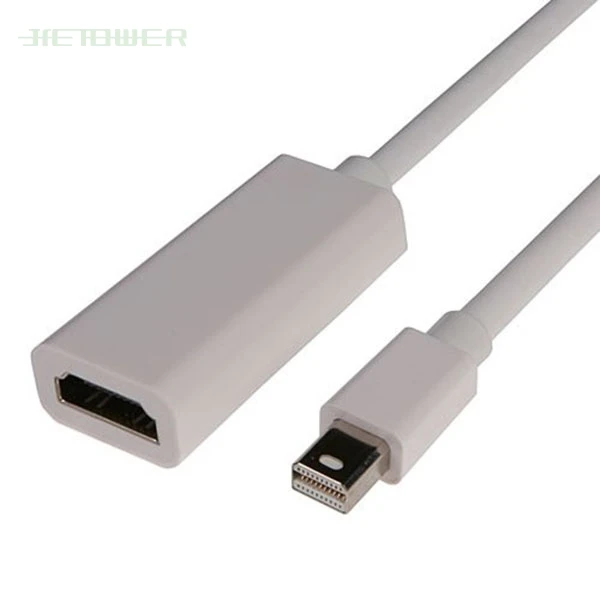 100 шт./лот оптовая продажа Thunderbolt Mini DisplayPort Display Port DP to HDMI Кабель-адаптер для Mac Macbook