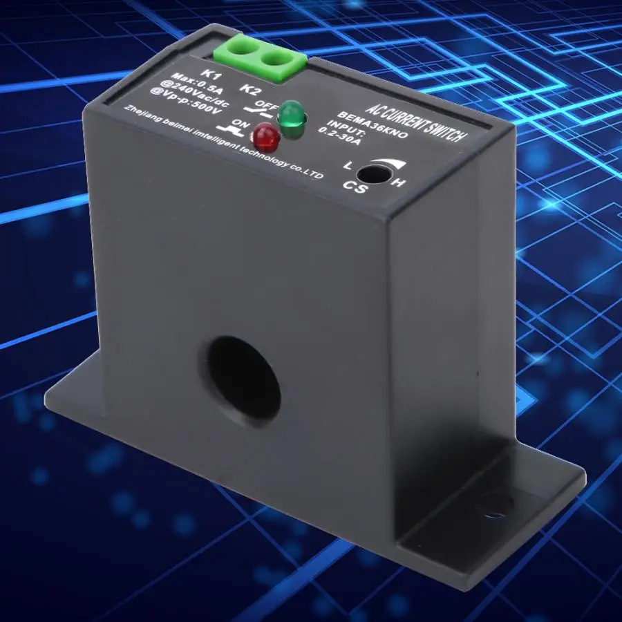 AC Current Sensing Switch 0.2~30A Self-Powered Sensing Switch Flameproof Adjustable Open Off Sensing Switch
AC Current Sensing Switch 0.2~30A Self-Powered Sensing Switch Flameproof Adjustable Open Off Sensing Switch