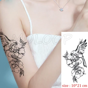 Waterproof Temporary Tattoo Sticker bird rose flower hand arm leg back Tatoo Stickers Flash Fake Tattoos for girl Woman man
Waterproof Temporary Tattoo Sticker bird rose flower hand arm leg back Tatoo Stickers Flash Fake Tattoos for girl Woman man