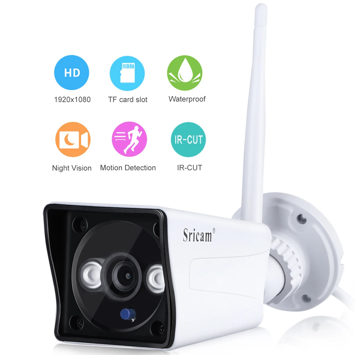 Sricam SP023 IP Camera 1080P H.264 Wifi Megapixel Wireless CCTV Security IP Camera TF Slot
Sricam SP023 IP Camera 1080P H.264 Wifi Megapixel Wireless CCTV Security IP Camera TF Slot