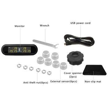 Smart Tyre Pressure Monitor External Sensor Real Time Wireless 6 Wheels High Mini Battery Operated Motor Homes Digital
Smart Tyre Pressure Monitor External Sensor Real Time Wireless 6 Wheels High Mini Battery Operated Motor Homes Digital