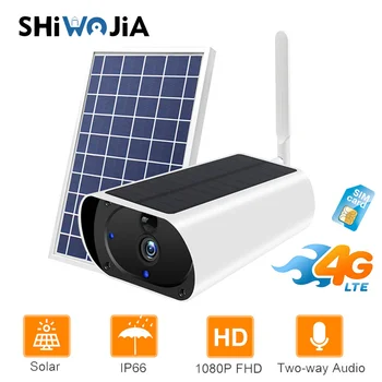 SHIWOJIA Outdoor SIM Card 4G Solar Surveillance Camera 1080P Wireless Metal Shell Solar Panel Security Action PIR IP Camaras
SHIWOJIA Outdoor SIM Card 4G Solar Surveillance Camera 1080P Wireless Metal Shell Solar Panel Security Action PIR IP Camaras
