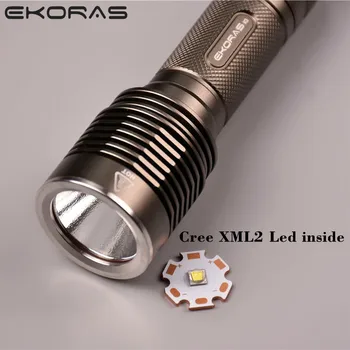 Ekoras K3 LED Flashlight 18650 Cree XML High Power 1600lm Lamp Torch Light Powerful Flashlight 18650 Waterproof camp cycle
Ekoras K3 LED Flashlight 18650 Cree XML High Power 1600lm Lamp Torch Light Powerful Flashlight 18650 Waterproof camp cycle