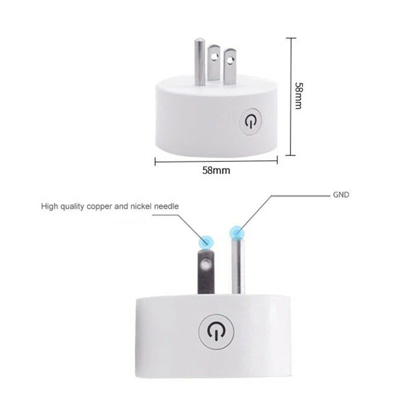3pcs Smart US Plug WiFi Socket Outlet Switch APP Remote Control Lighting Kits Wireless Frequency 2.412-2.484 GHz
3pcs Smart US Plug WiFi Socket Outlet Switch APP Remote Control Lighting Kits Wireless Frequency 2.412-2.484 GHz