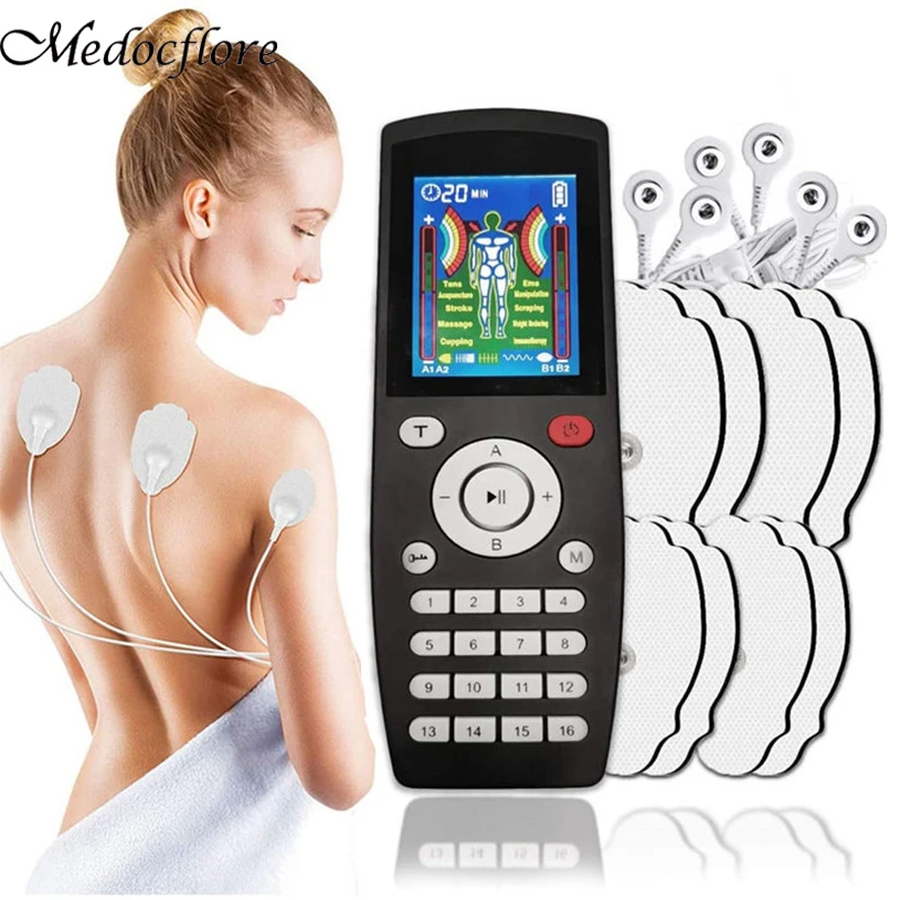 16 Modes LCD Display Electronic Pulse TENS Muscle Stimulator Massager Low Frequency Relief Back Pain Machine Tuina Guasha
16 Modes LCD Display Electronic Pulse TENS Muscle Stimulator Massager Low Frequency Relief Back Pain Machine Tuina Guasha