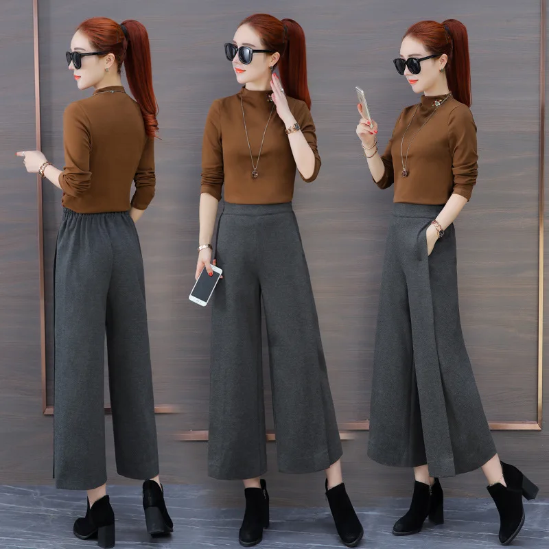 Fashion Drape Loose Pants Goddess-Style Set 2019 New Style Spring, Autumn And Winter Korean-style Loose High-Waist Pants Two-Pie
Fashion Drape Loose Pants Goddess-Style Set 2019 New Style Spring, Autumn And Winter Korean-style Loose High-Waist Pants Two-Pie