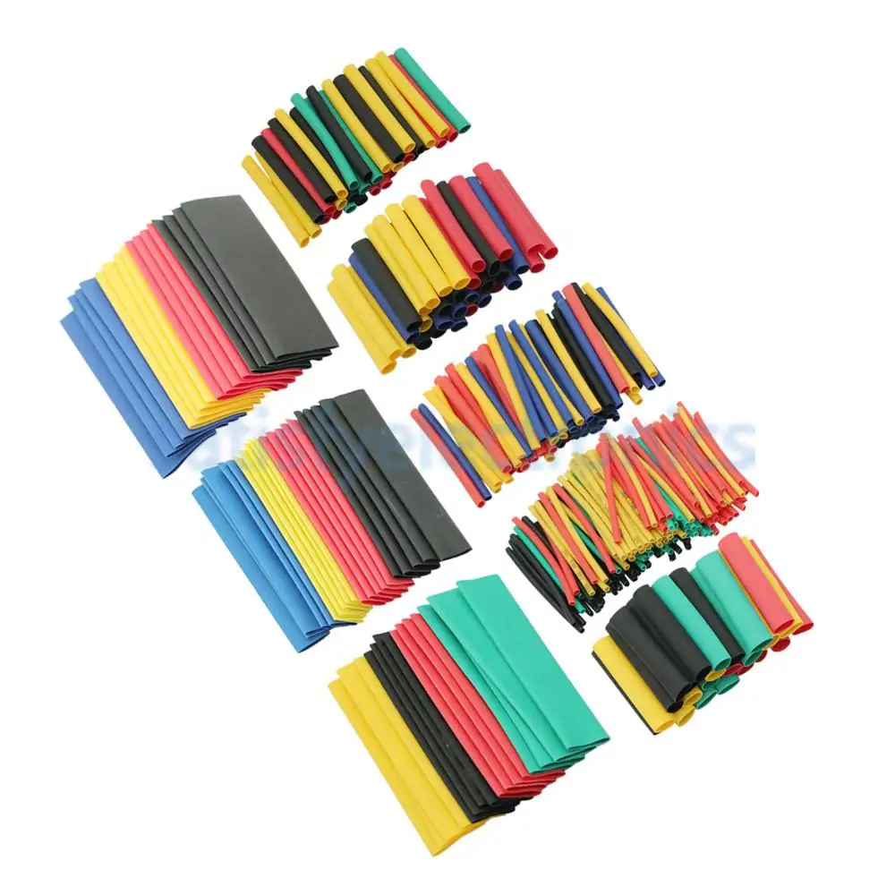 328pcs Set Polyolefin Shrinking Assorted Heat Shrink Tube Wire Cable Insulated Sleeving Tubing Set 2:1 NEW
328pcs Set Polyolefin Shrinking Assorted Heat Shrink Tube Wire Cable Insulated Sleeving Tubing Set 2:1 NEW