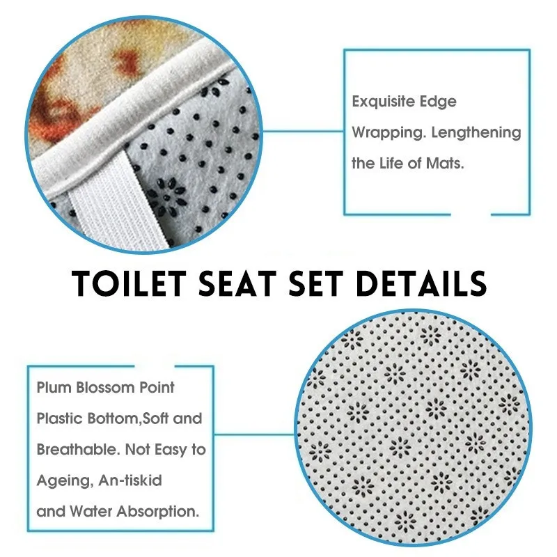 Zeegle Polyester Waterproof Shower Curtain and Bath Mat Set Absorbent Toilet Mat Non-slip Floor Carpet Rug Bathroom Carpet Rug Zeegle Polyester Waterproof Shower Curtain and Bath Mat Set Absorbent Toilet Mat Non-slip Floor Carpet Rug Bathroom Carpet Rug