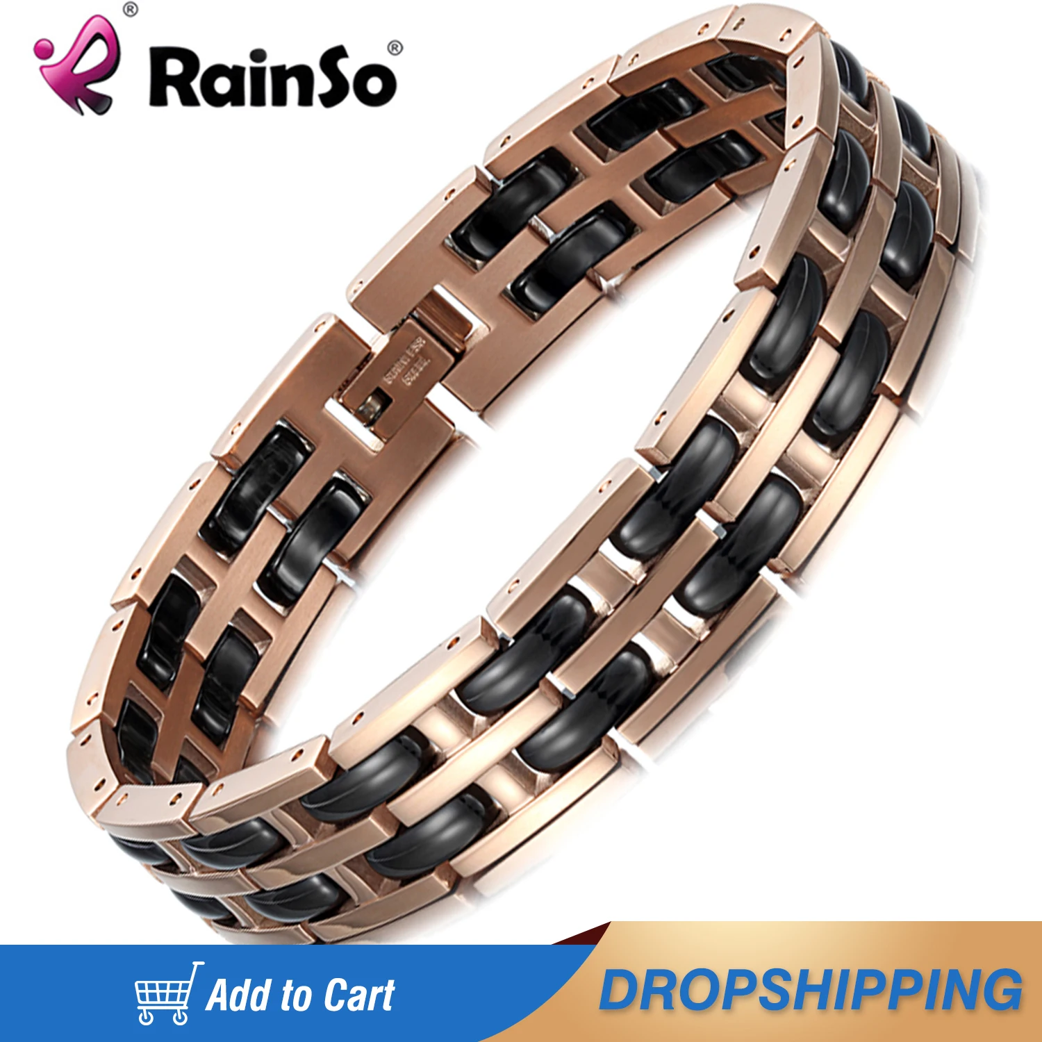 Браслеты из нержавеющей стали с регулируемой цепочкой и звеньями Rainso Double ceramic для мужчин модный простой стиль ювелирный браслет ORB-233
Браслеты из нержавеющей стали с регулируемой цепочкой и звеньями Rainso Double ceramic для мужчин модный простой стиль ювелирный браслет ORB-233