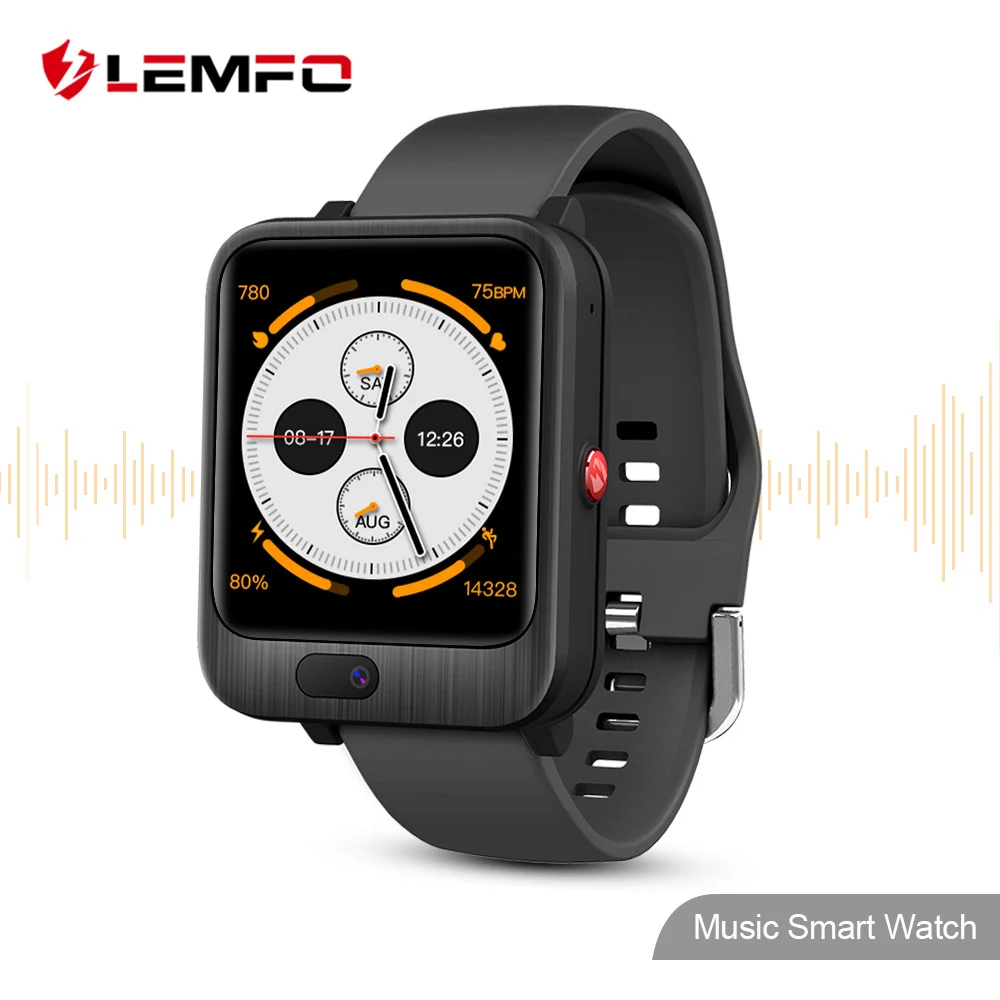 Смарт-часы LEMFO LEM11 4G Android 7 1 3 ГБ 32 видеозвонки внешний аккумулятор 1200 мА/ч