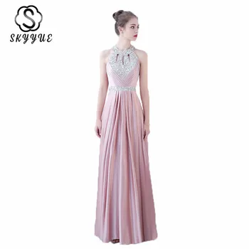 Evening Dress Skyyue K170 Luxury Crystal Sparkle Women Party Dresses Sleeveless Halter Formal Gowns Backless Robe De Soiree
Evening Dress Skyyue K170 Luxury Crystal Sparkle Women Party Dresses Sleeveless Halter Formal Gowns Backless Robe De Soiree
