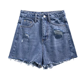 2020 Spring Summer Vintage Jeans Women Fashion Loose Thin High Waist Hole Raw Edge Hot Pants Casual Blue Denim Shorts Women G027
2020 Spring Summer Vintage Jeans Women Fashion Loose Thin High Waist Hole Raw Edge Hot Pants Casual Blue Denim Shorts Women G027