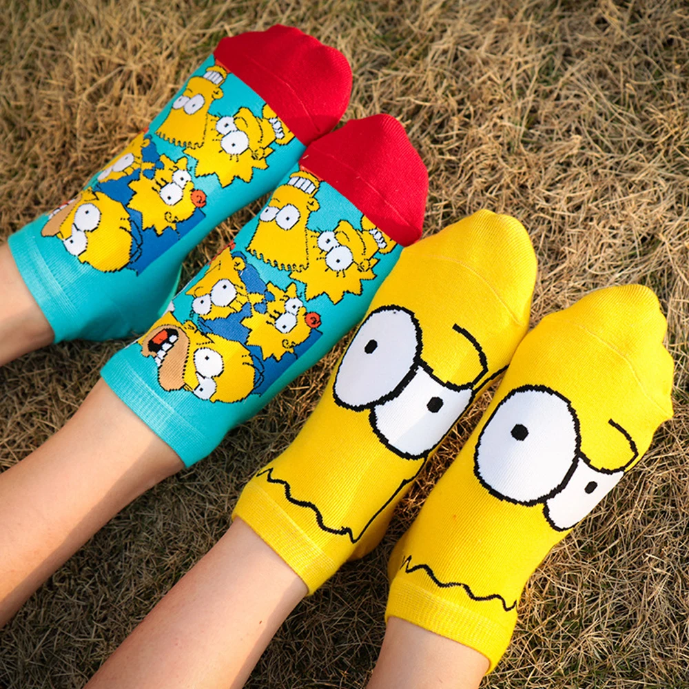 1Pair European Cartoon Simpson Women Socks Cotton Korean Short Socks Comfortable Print Creative Pattern Funny Tide Cool
1Pair European Cartoon Simpson Women Socks Cotton Korean Short Socks Comfortable Print Creative Pattern Funny Tide Cool