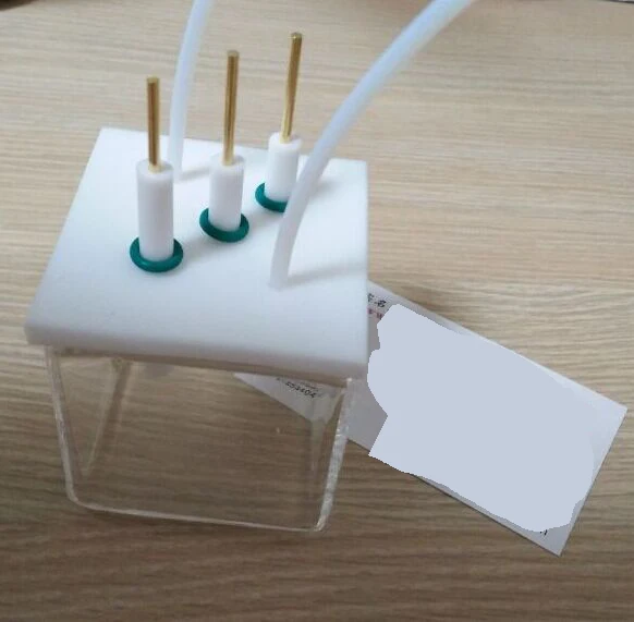 5 см x 3 см x 4 см длина, ширина и высота, ПТФЭ негерметичная электролитическая ячейка/микролитройная электролитическая ячейка/фотоэлектрохимическая ячейка
5 см x 3 см x 4 см длина, ширина и высота, ПТФЭ негерметичная электролитическая ячейка/микролитройная электролитическая ячейка/фотоэлектрохимическая ячейка