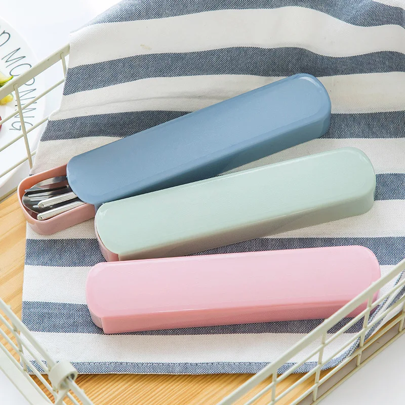 Three-piece Dinnerware Set Outdoor Fashion Nordic Style Stainless Steel Cutlery Fork Spoon Chopsticks Plain Color Storage Box
Three-piece Dinnerware Set Outdoor Fashion Nordic Style Stainless Steel Cutlery Fork Spoon Chopsticks Plain Color Storage Box