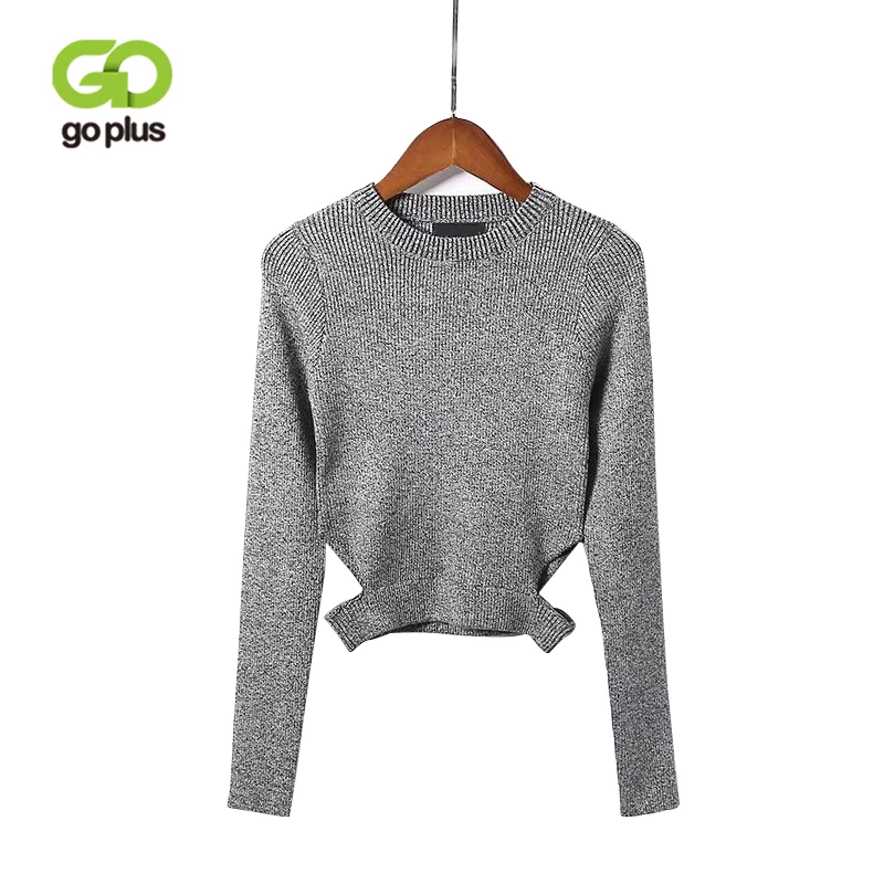 GOPLUS O Neck Hollow Out Sweaters Woman 2019 Autumn Short Sexy Sweater Women Long Sleeve Knitted Cotton Pullovers Streetwear
GOPLUS O Neck Hollow Out Sweaters Woman 2019 Autumn Short Sexy Sweater Women Long Sleeve Knitted Cotton Pullovers Streetwear