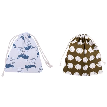 Promotion! 2 Pcs Cotton Travel Drawstring Tote Storage Bag for Underwear Toy Storage Bag, Whale S & Hedgehog L
Promotion! 2 Pcs Cotton Travel Drawstring Tote Storage Bag for Underwear Toy Storage Bag, Whale S & Hedgehog L