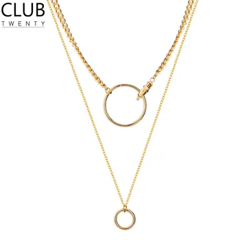 2020 New Style Fashion Versatile Ring Stack Necklace Normcore Style Necklace Pendant Ornament
2020 New Style Fashion Versatile Ring Stack Necklace Normcore Style Necklace Pendant Ornament