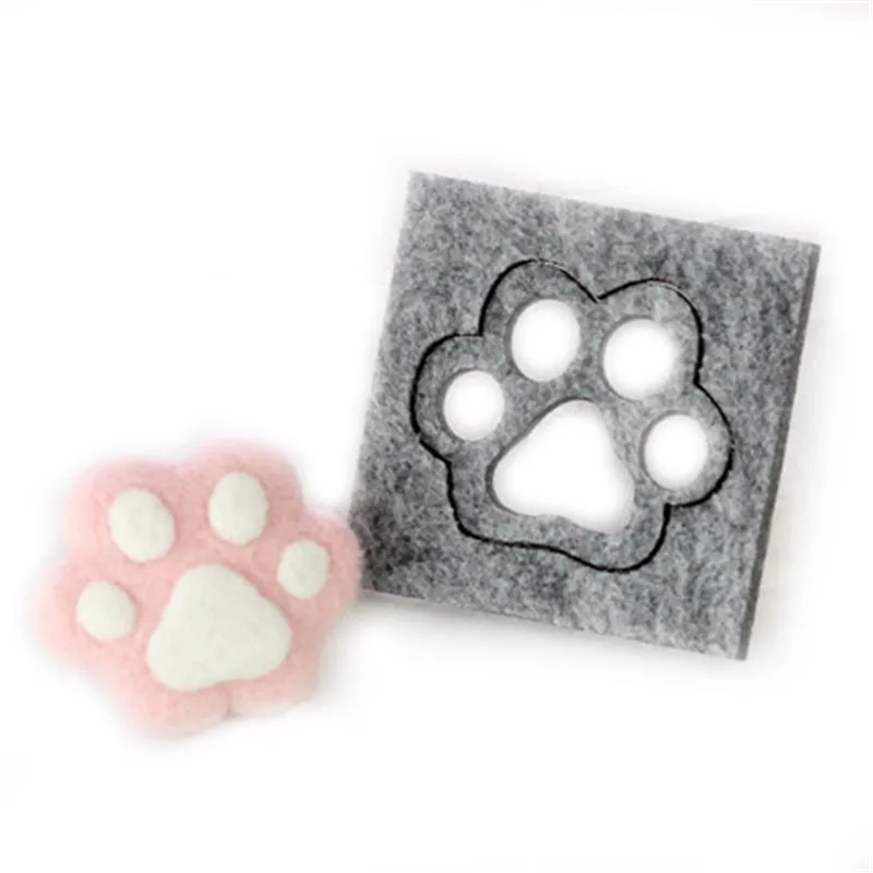 Handmade Felt Heart&Cat's Paw Felt Shapes Template DIY Crafts Kits of Wool Felt Animals Tools Cat's claw Footprints Felt Model
Handmade Felt Heart&Cat's Paw Felt Shapes Template DIY Crafts Kits of Wool Felt Animals Tools Cat's claw Footprints Felt Model