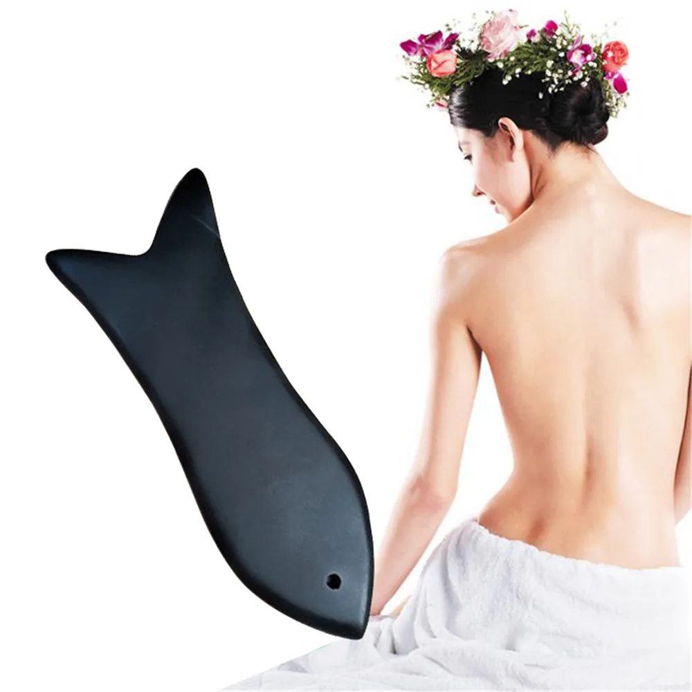 Black Fish Shape Bian Scraper Stone Guasha Board Energy Board Body Acupoint Simulation Massage Relaxation Health Beauty Care New
Black Fish Shape Bian Scraper Stone Guasha Board Energy Board Body Acupoint Simulation Massage Relaxation Health Beauty Care New
