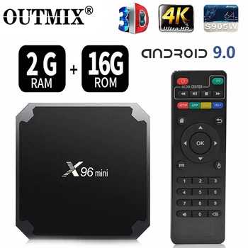 OUTMIX X96 Mini New Android 9.0 X96 2GB 16GB Mini Smart TV BOX S905W Quad Core Support 2.4G Wireless WIFI Media Box Set-Top Box
OUTMIX X96 Mini New Android 9.0 X96 2GB 16GB Mini Smart TV BOX S905W Quad Core Support 2.4G Wireless WIFI Media Box Set-Top Box