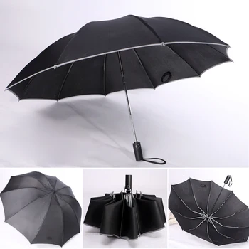 Business Automatic Umbrella Folding Waterproof Reverse Folding Umbrella With Reflective Strips 3 Fold Umbrella Reverse Umbrella
Business Automatic Umbrella Folding Waterproof Reverse Folding Umbrella With Reflective Strips 3 Fold Umbrella Reverse Umbrella