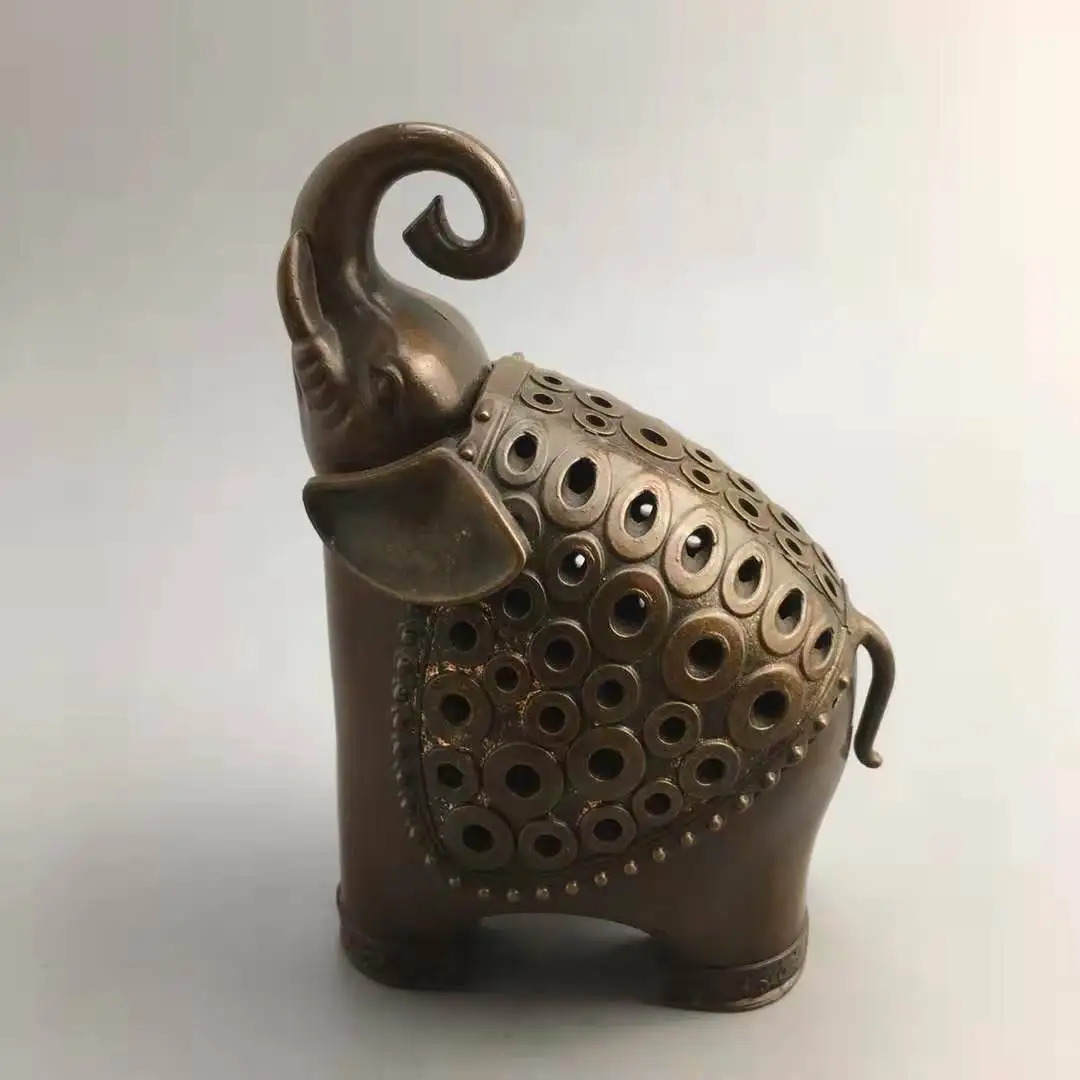 Pure Copper Cute Elephant Incense Burner Elephant Household Incense Stove Practical Creative Decoration Crafts Animal Statue
Pure Copper Cute Elephant Incense Burner Elephant Household Incense Stove Practical Creative Decoration Crafts Animal Statue
