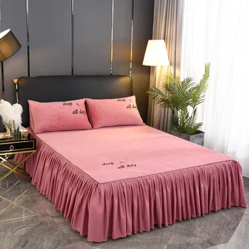 Solid Color Comforter Bedding Set Couple Bedroom Double Bed Pink Sheet Crystal Velvet Sheets Pillowcases Twin Spread Bedspread
Solid Color Comforter Bedding Set Couple Bedroom Double Bed Pink Sheet Crystal Velvet Sheets Pillowcases Twin Spread Bedspread