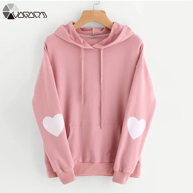 2019 Harajuku Heart Print Long Sleeve Hoodies Women Pink Hooded Sweatshirt Winter Autumn Casual Pullover Casual Streetwear Black
2019 Harajuku Heart Print Long Sleeve Hoodies Women Pink Hooded Sweatshirt Winter Autumn Casual Pullover Casual Streetwear Black