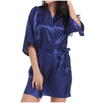 Women Silk Satin short Bride Bridesmaid robe Women Bridal Pajamas Wedding Brideslmaid Gift Mother Sister Of The Bride Robes#g20
Women Silk Satin short Bride Bridesmaid robe Women Bridal Pajamas Wedding Brideslmaid Gift Mother Sister Of The Bride Robes#g20