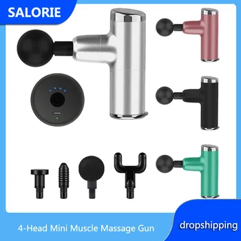 Mini Muscle Massage Gun 4-Head Massager Gun Body Deep Muscle Massage Relaxation Deep Tissue Massager Therapy Machine Health Care
Mini Muscle Massage Gun 4-Head Massager Gun Body Deep Muscle Massage Relaxation Deep Tissue Massager Therapy Machine Health Care
