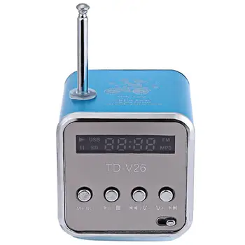 TD-V26 Mini Speaker Portable Micro SD Card USB Disk Music Amplifier Digital LCD Music Stereo Loudspeaker for Laptop Phone MP3 
TD-V26 Mini Speaker Portable Micro SD Card USB Disk Music Amplifier Digital LCD Music Stereo Loudspeaker for Laptop Phone MP3